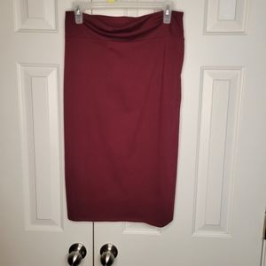 Double Take Brand Burgundy pencil skirt size medium